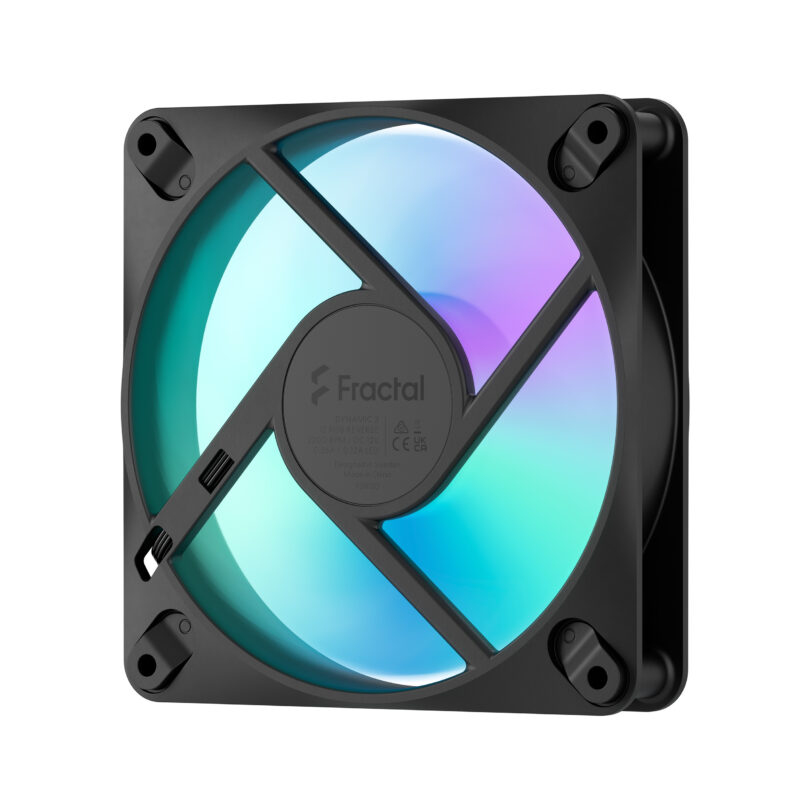 Fractal Design Dynamic 3 12 Reverse RGB Black - Geh�use-L�fter - 2.200 rpm
