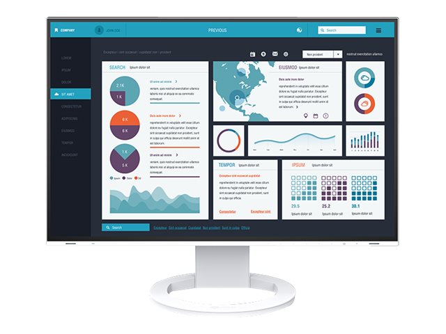 EIZO FlexScan EV2495-WT - Mit FlexStand - LED-Monitor - 61.1 cm (24.1)