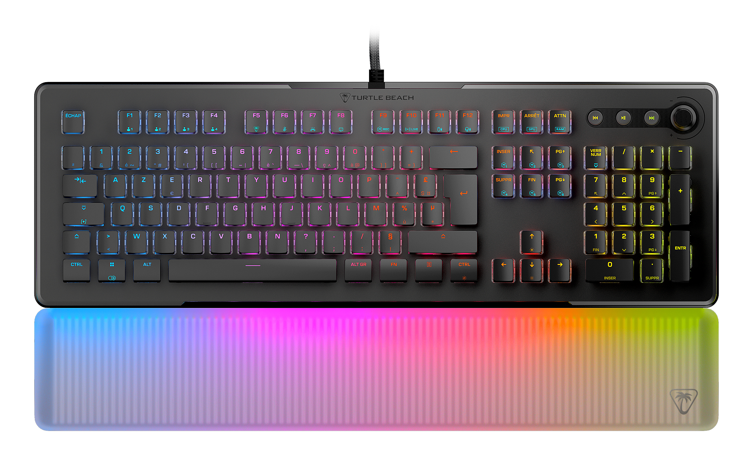 Turtle Beach Vulcan II Max keyboard Gaming USB QWERTZ German Black