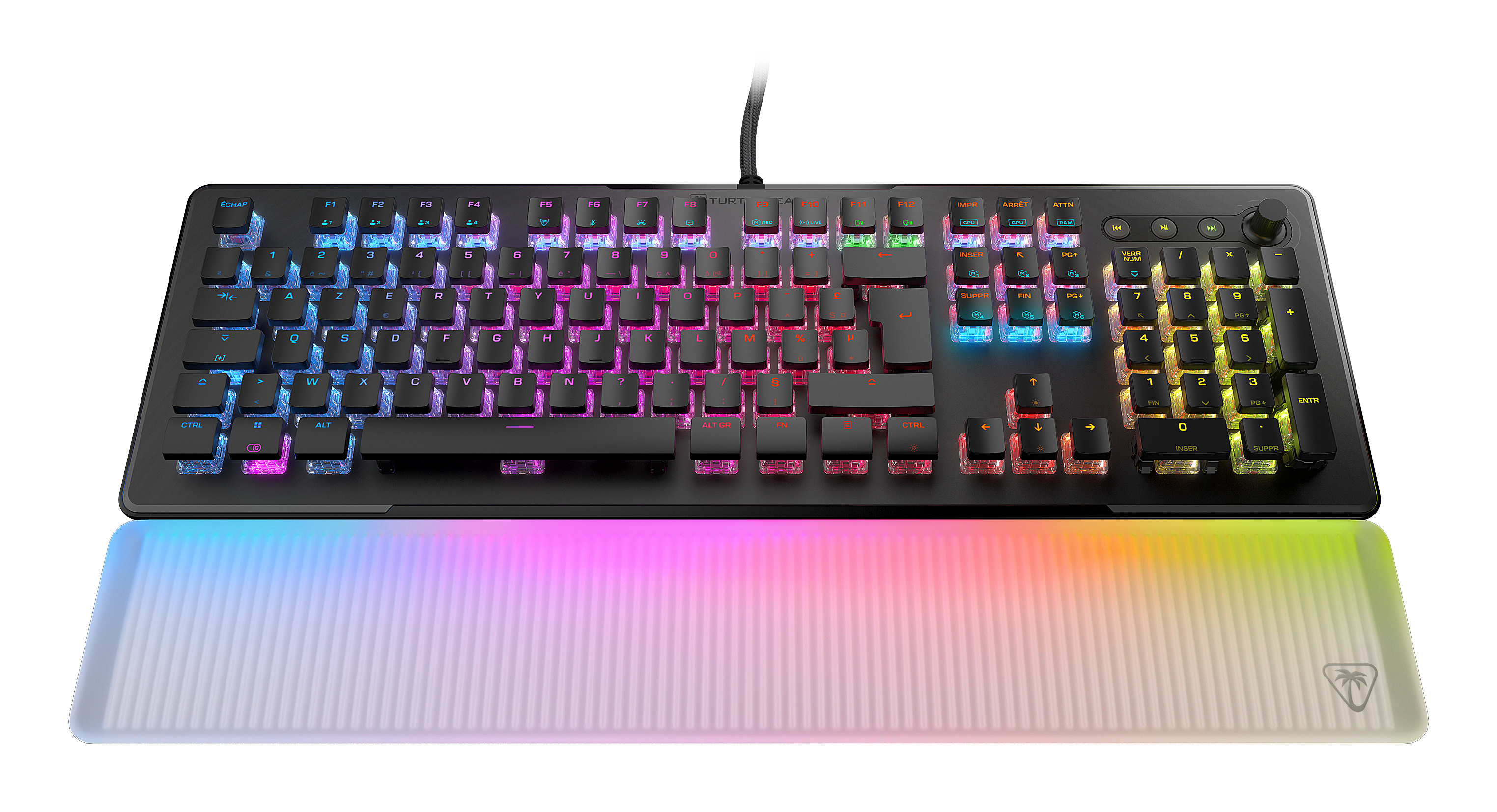 Turtle Beach Vulcan II Max keyboard Gaming USB QWERTZ German Black