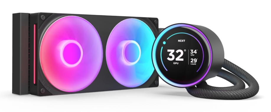 NZXT Kraken Elite 240 RGB Processeur Refroidisseur de liquide tout-en-un 12 cm Noir 1 pi�ce(s)