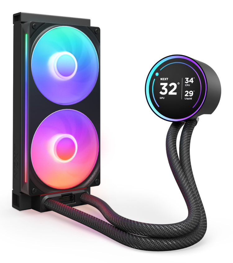 NZXT Kraken Elite 240 RGB Processeur Refroidisseur de liquide tout-en-un 12 cm Noir 1 pi�ce(s)