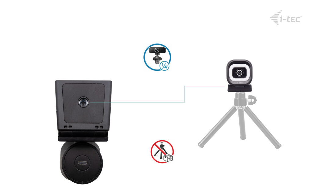 i-tec SOLOMON 700 STREAM 4K Webcam Ring Light
