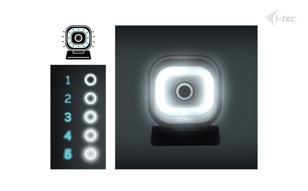 i-tec SOLOMON 700 STREAM 4K Webcam Ring Light