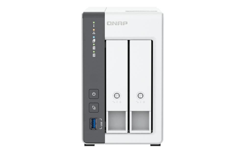QNAP TS-216G server NAS e di archiviazione Tower Collegamento ethernet LAN Bianco Cortex-A55
