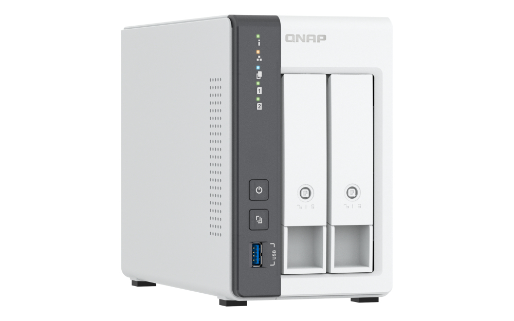 QNAP TS-216G server NAS e di archiviazione Tower Collegamento ethernet LAN Bianco Cortex-A55