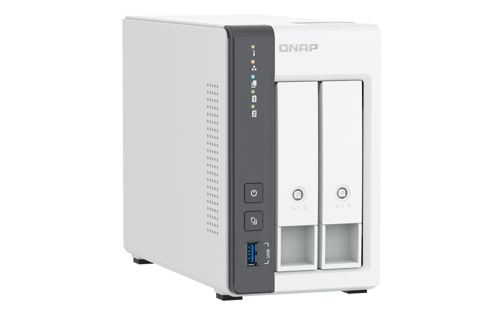 QNAP TS-216G server NAS e di archiviazione Tower Collegamento ethernet LAN Bianco Cortex-A55