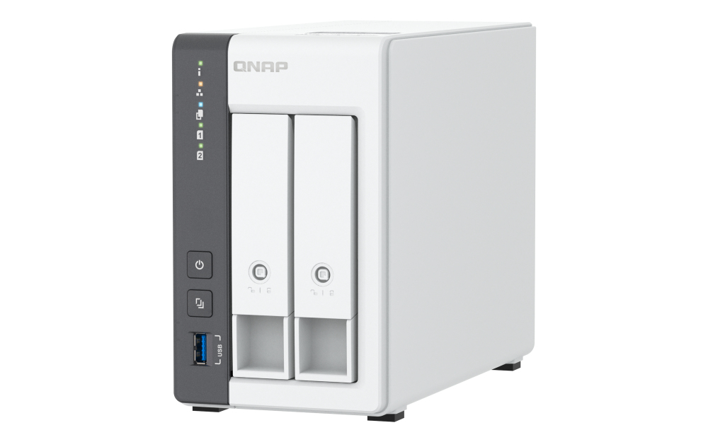 QNAP TS-216G server NAS e di archiviazione Tower Collegamento ethernet LAN Bianco Cortex-A55