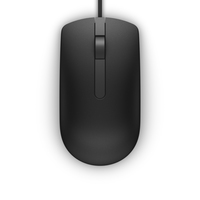 Dell MS116 - Beidh�ndig - Optisch - USB Typ-A - 1000 DPI - Schwarz