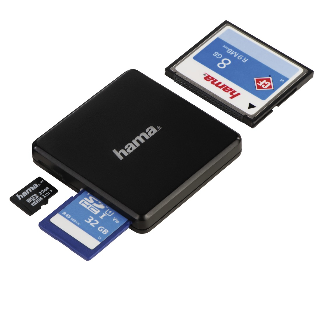 Hama Multi-Card - Kartenleser (CF I, SD, microSD, SDHC, microSDHC, SDXC, microSDXC)