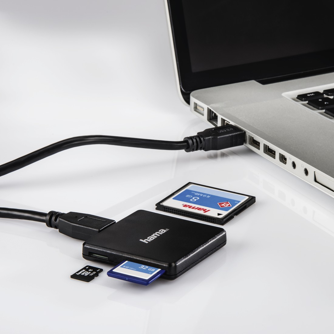 Hama Multi-Card - Kartenleser (CF I, SD, microSD, SDHC, microSDHC, SDXC, microSDXC)