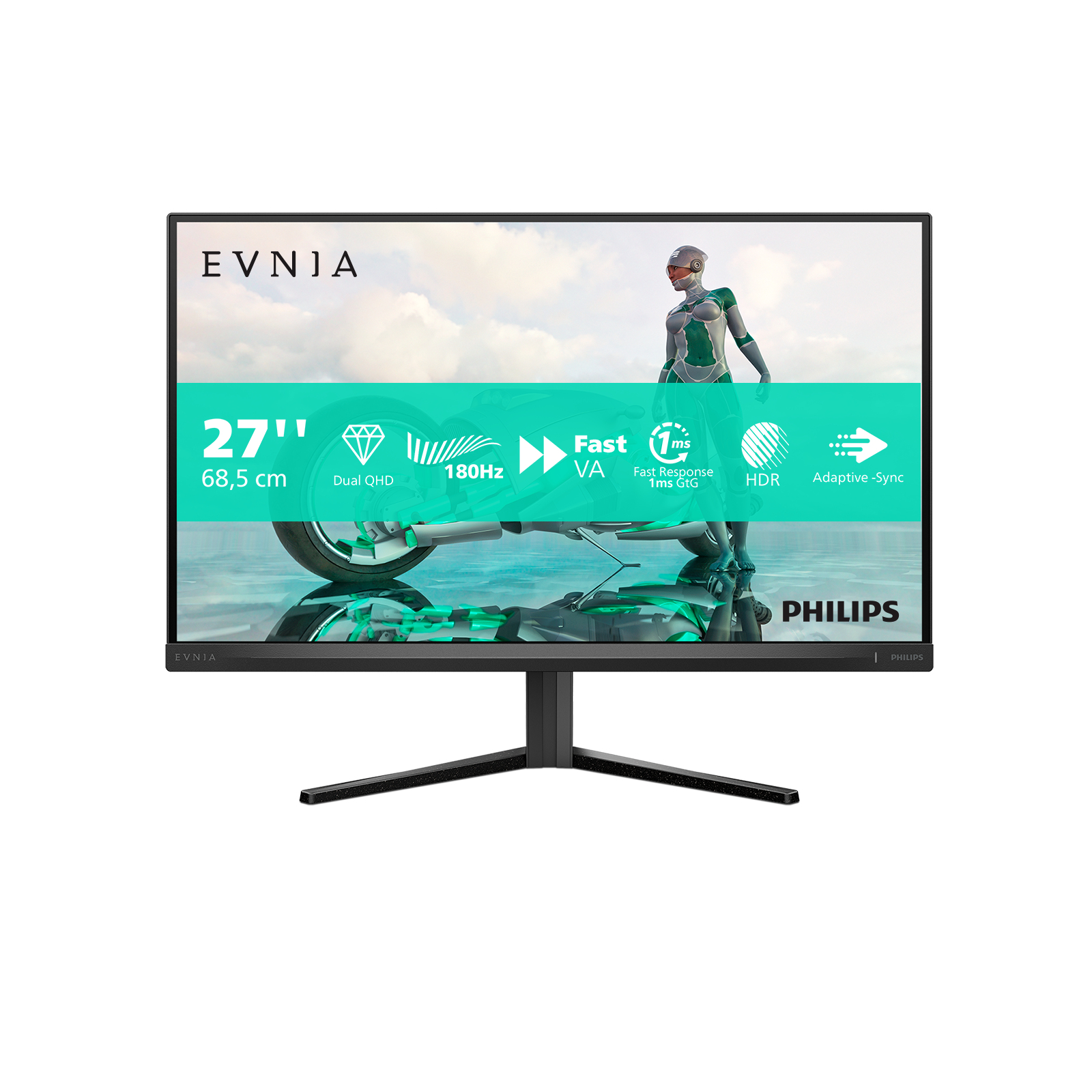 Philips Evnia 27M2N3500NL/00 LED display 68,6 cm (27) 2560 x 1440 Pixeles Quad HD LCD Gris