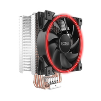 Pccooler GI-X4 V2 CPU-Khler in Rot - Khlset - 12 cm - 1000 RPM - 1800 RPM - 26,5 dB - 65 cfm