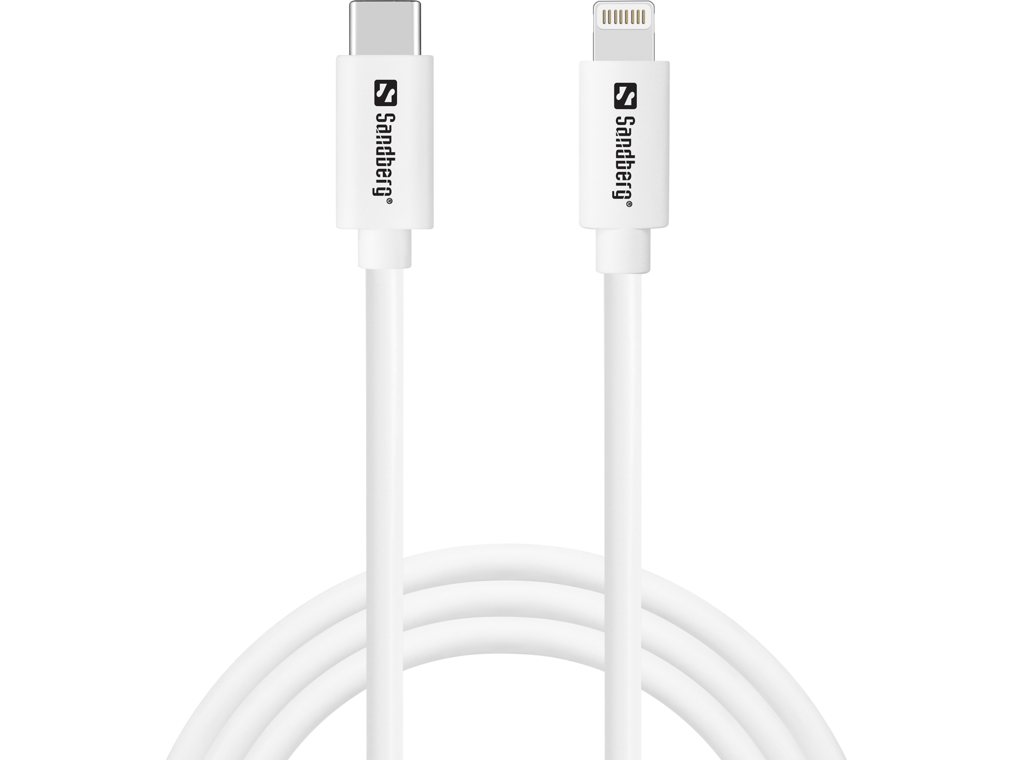 Sandberg USB-C PD to Lightning MFI, 1M Blanco