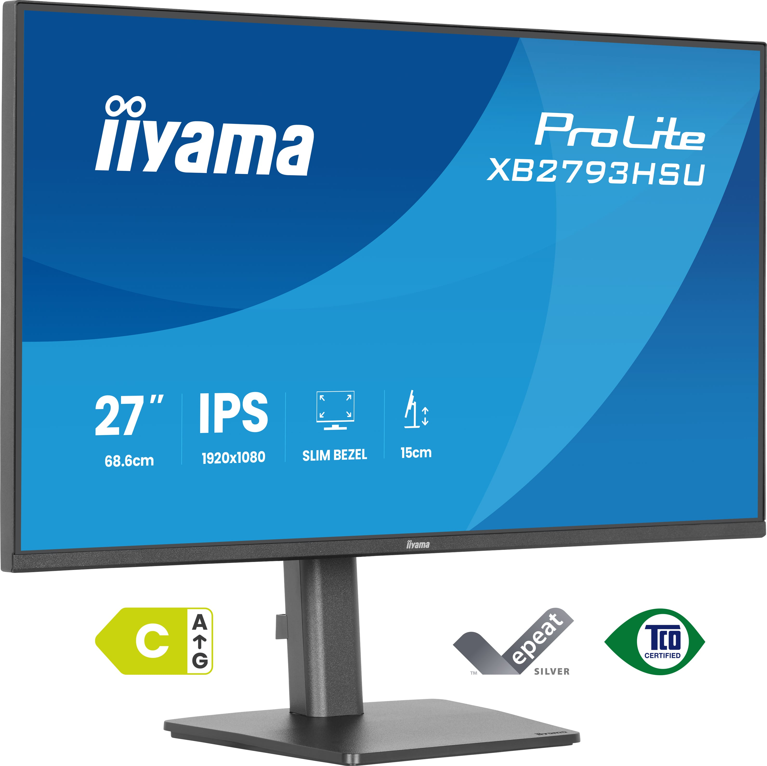 iiyama ProLite XB2793HSU-B1 computer monitor 68.6 cm (27) 1920 x 1080 pixels Full HD LED Black