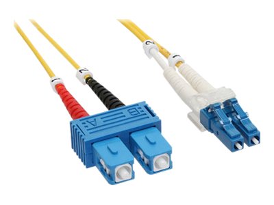 InLine 88656A cble de fibre optique 15 m LC SC OFC OS2 Jaune