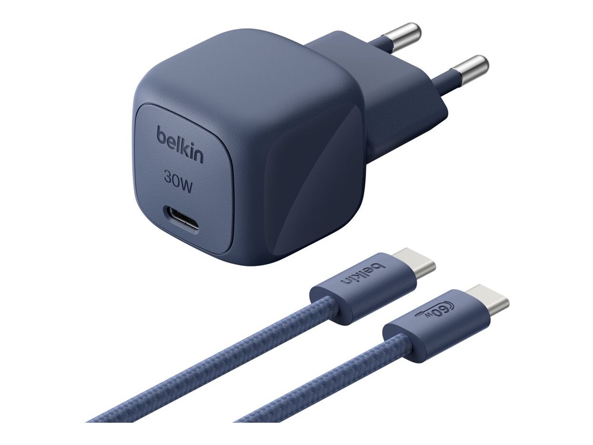 Belkin BoostCharge - Netzteil - kompakt - 30 watt - PD, Fast Charge (USB-C)