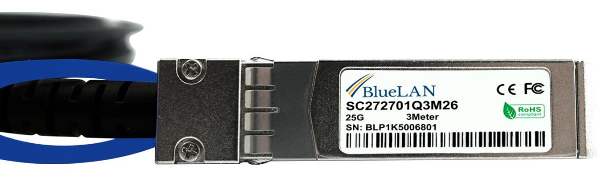 BlueOptics Dell 470-ACEV kompatibles BlueLAN DAC SFP28 SC272701Q3M26