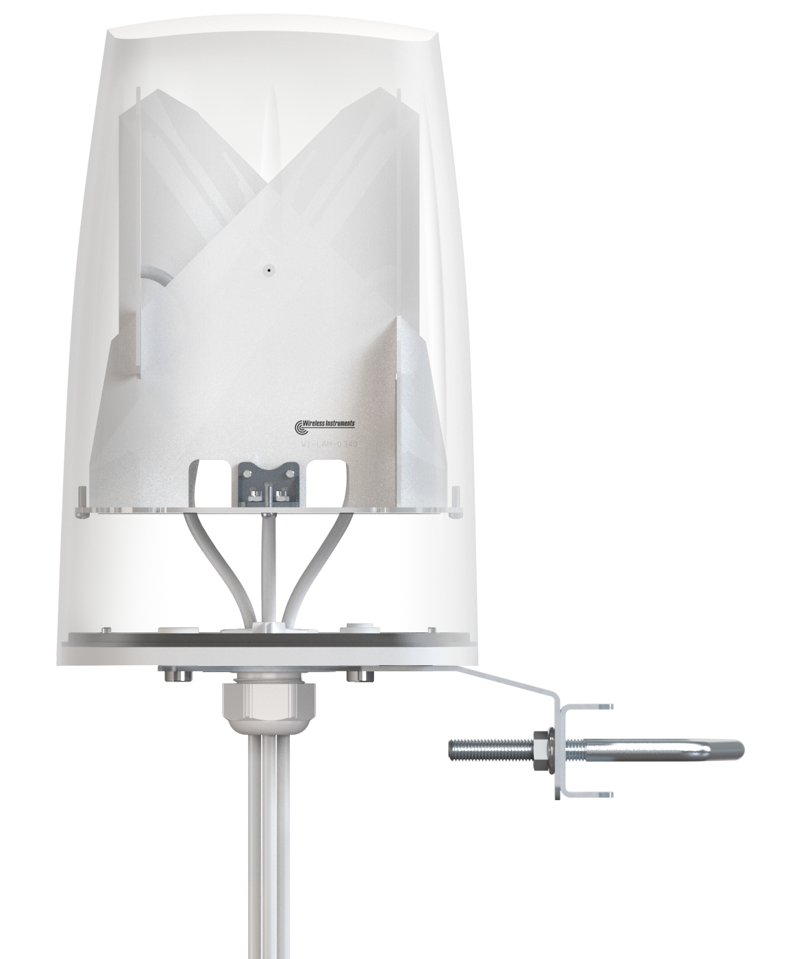 QuWireless QuOmni omnidirektionale Ultra Breitband 5G/LTE Antenne MIMO 4x4 - Omnidirektional - 4,5 dB