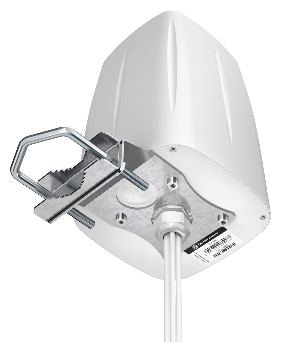 QuWireless QuOmni omnidirektionale Ultra Breitband 5G/LTE Antenne MIMO 4x4 - Omnidirektional - 4,5 dB