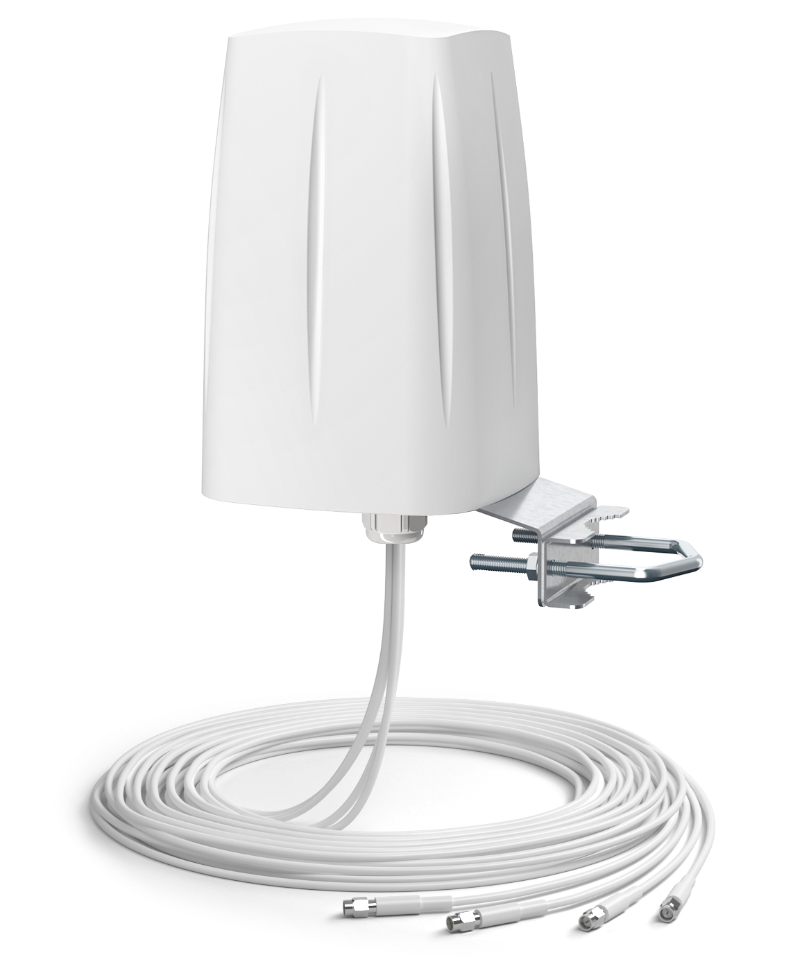 QuWireless QuOmni omnidirektionale Ultra Breitband 5G/LTE Antenne MIMO 4x4 - Omnidirektional - 4,5 dB
