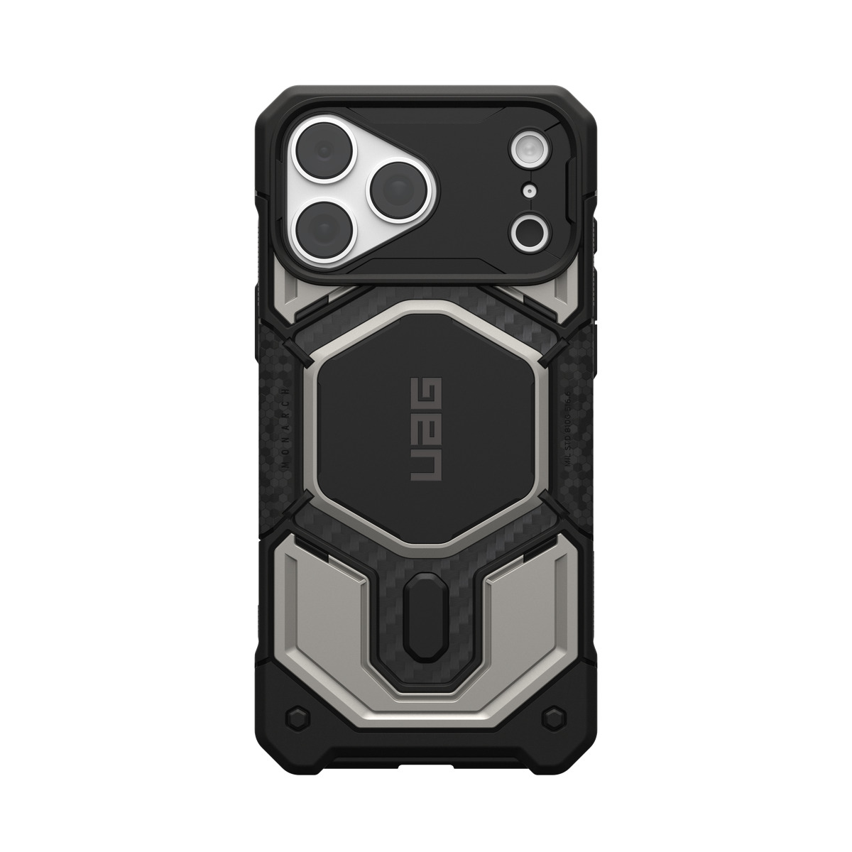 Urban Armor Gear Monarch Pro custodia per cellulare 17,5 cm (6.9) Cover Nero, Titanio