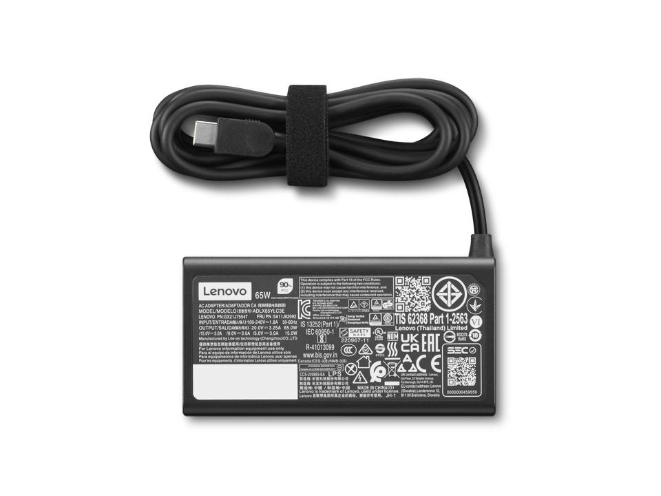 Lenovo Netzteil - 65W USB-C - AC Adapter G2 EU - Adapter - Digital/Daten