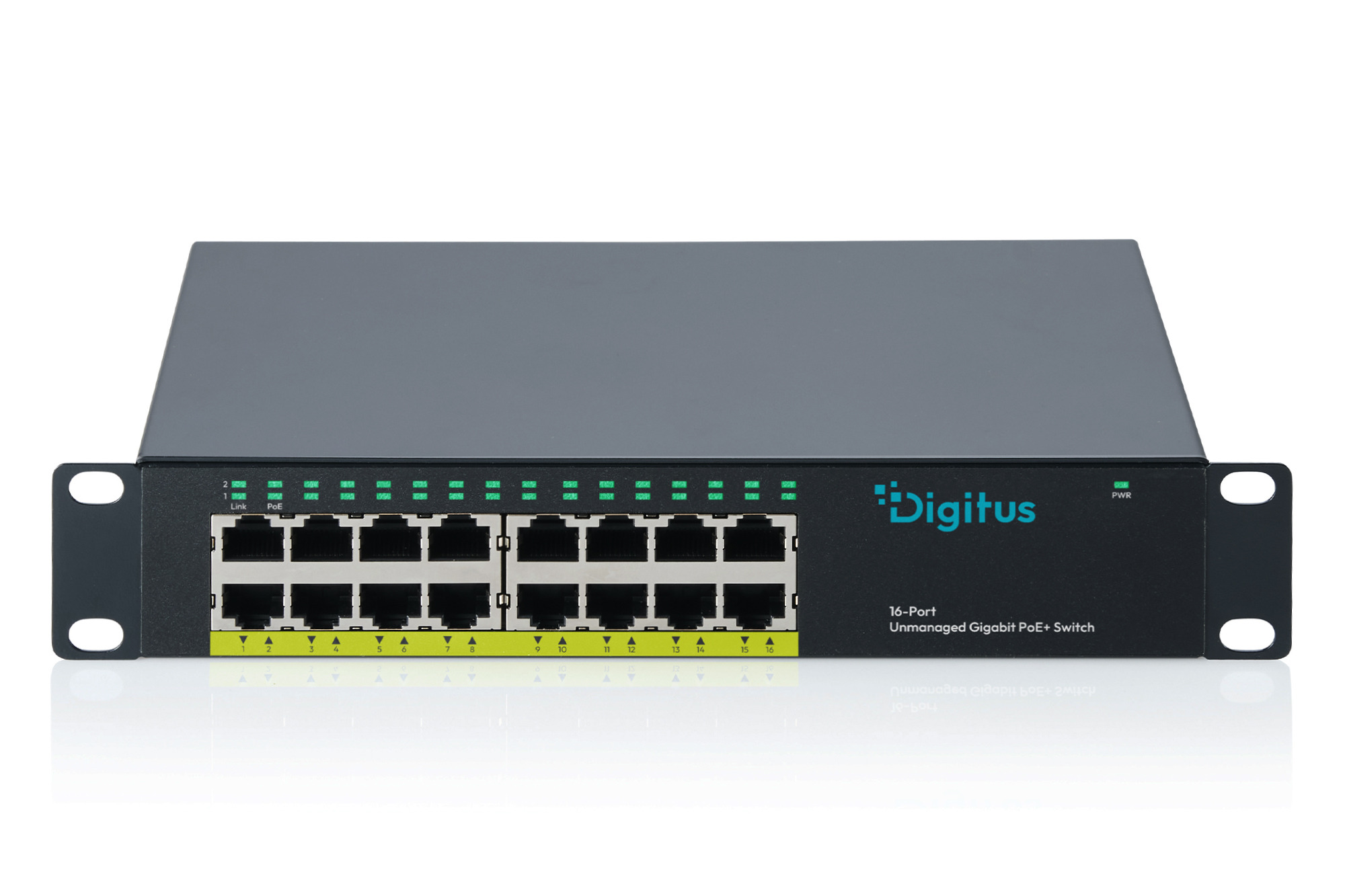 Digitus 10 Gigabit 16-Port Unmanaged PoE+ Switch (120W)