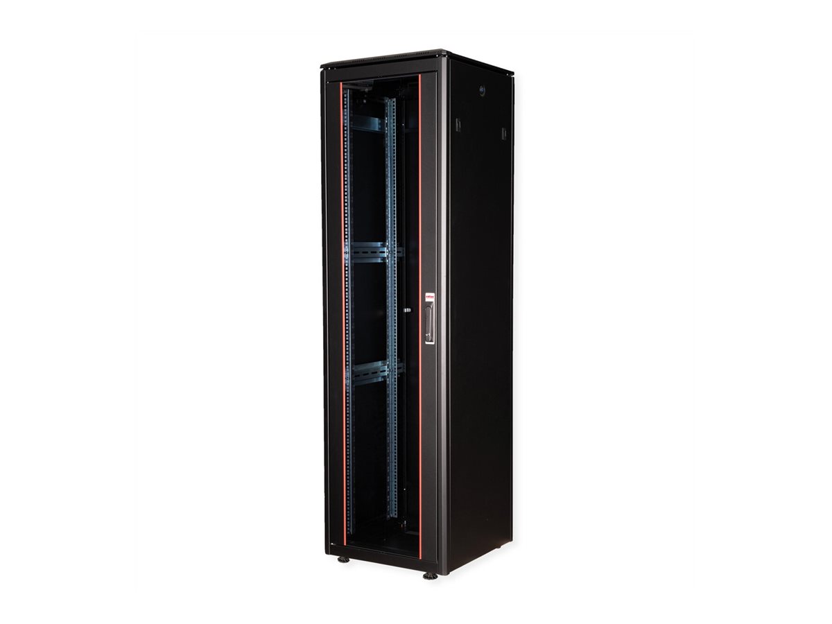 ROLINE Pro - Schrank Netzwerkschrank - RAL 9005, Jet Black - 47U - 48.3 cm (19)