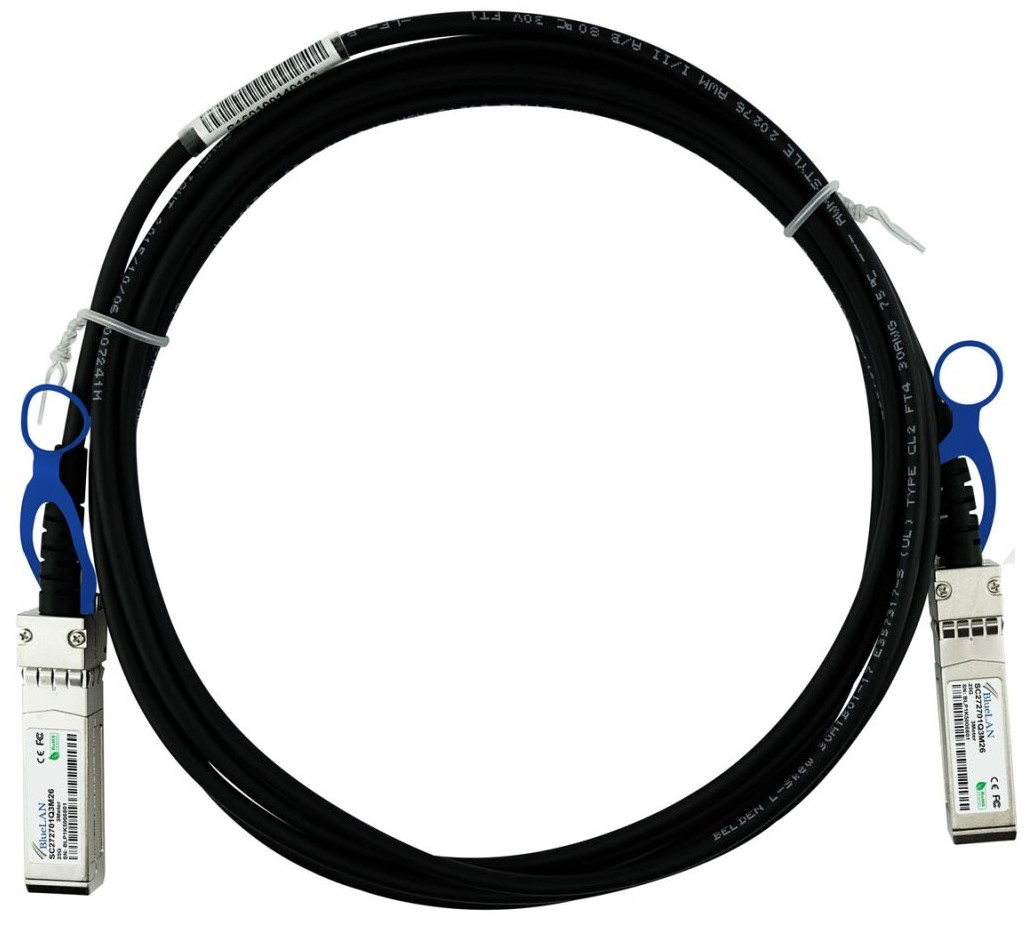 BlueOptics SFP28-DAC-1M-MR-BL cable infiniBanc Negro