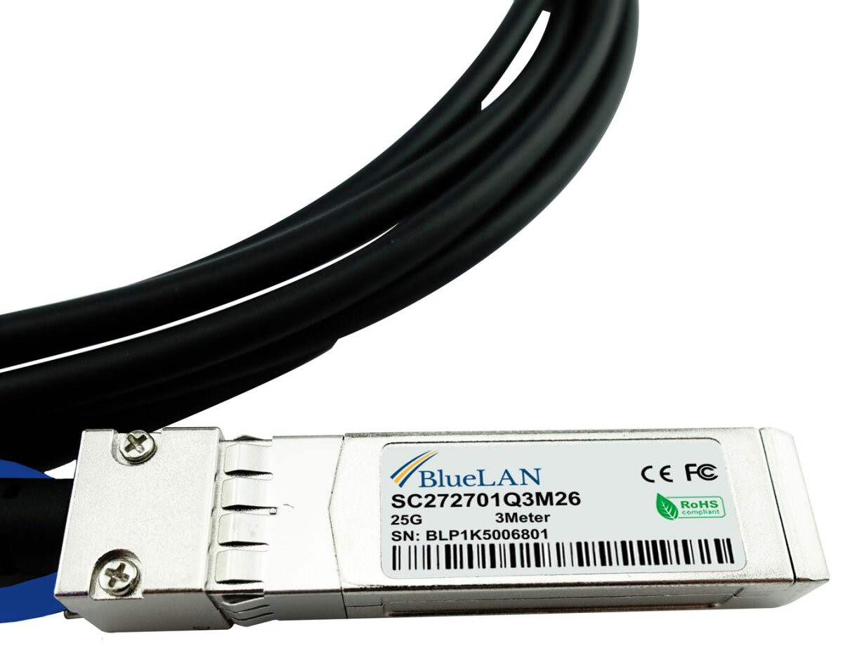 BlueOptics SFP28-DAC-1M-MR-BL cable infiniBanc Negro
