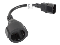Lanberg CA-C14E-10CC-0018-BK - 0,18 m - C14-Koppler