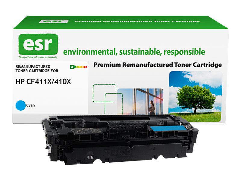 Armor ESR - Mit hoher Kapazitt - Cyan - kompatibel - Karton - wiederaufbereitet - Tonerpatrone (Alternative zu: HP 410X)