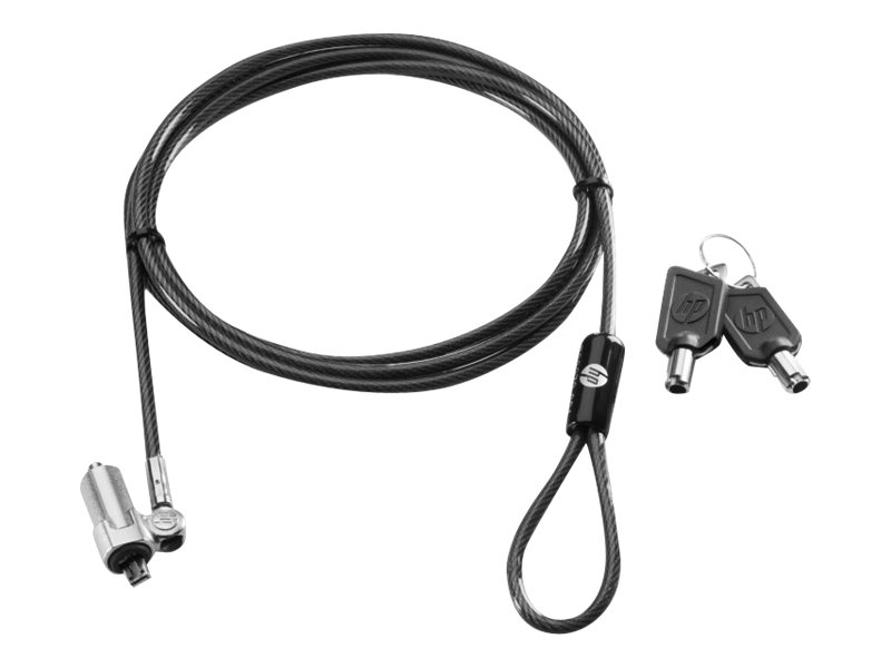 HP Ultraslim Keyed cable lock Black 1.8 m