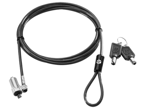 HP Ultraslim Keyed cable lock Black 1.8 m