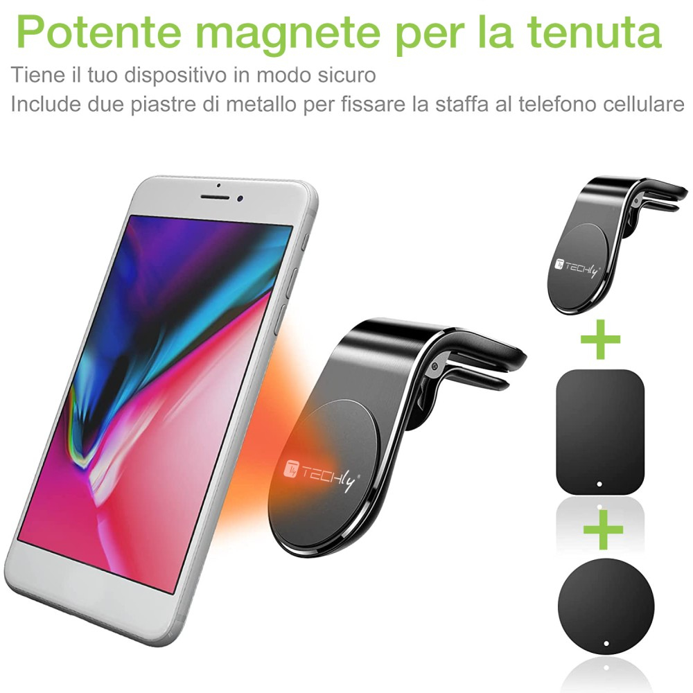 Techly I-SMART-UNIALTY supporto per personal communication Supporto passivo Telefono cellulare/smartphone Nero