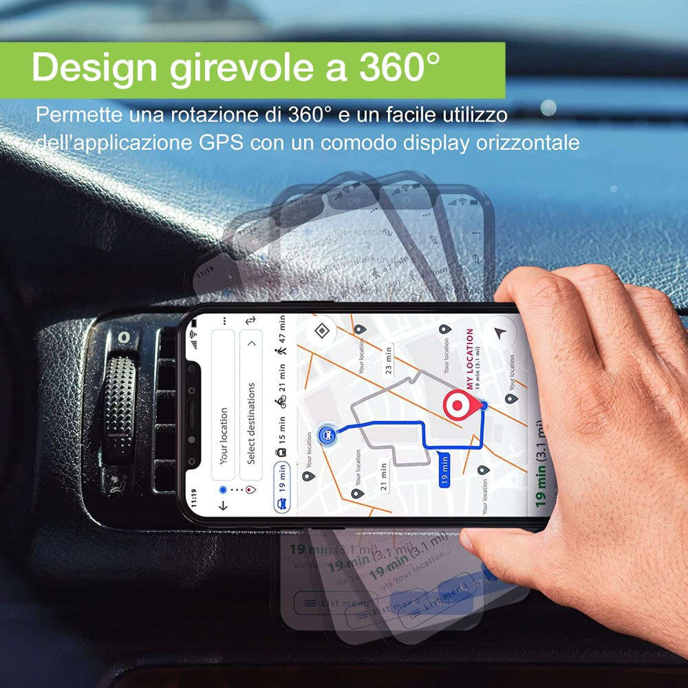 Techly I-SMART-UNIALTY supporto per personal communication Supporto passivo Telefono cellulare/smartphone Nero