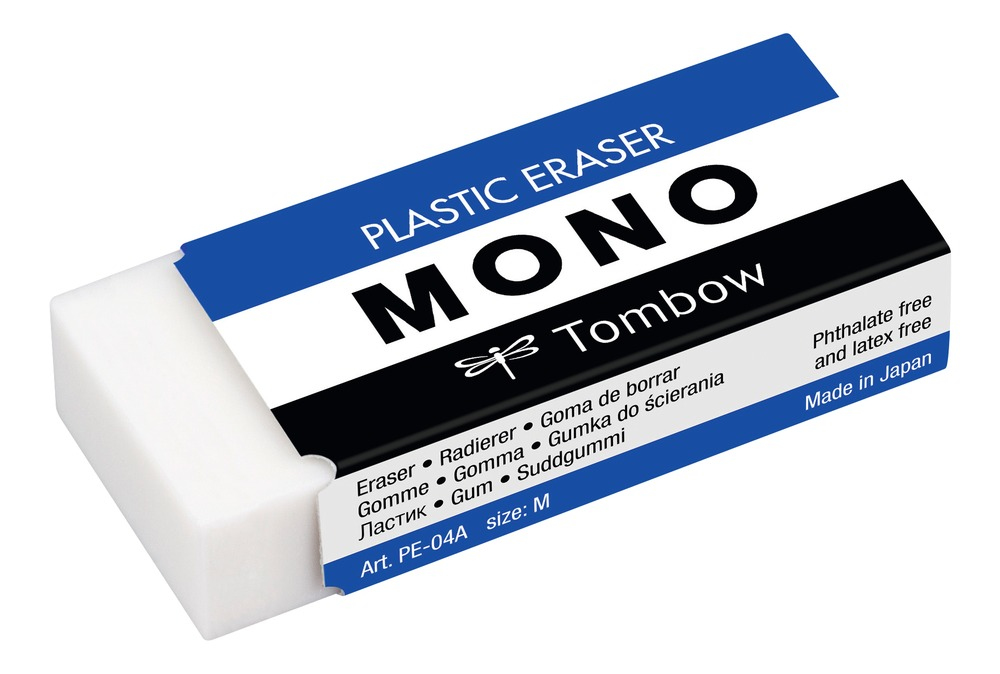 Tombow MONO gomme � effacer Polyvinyl chloride (PVC), Plastique Blanc 1 pi�ce(s)