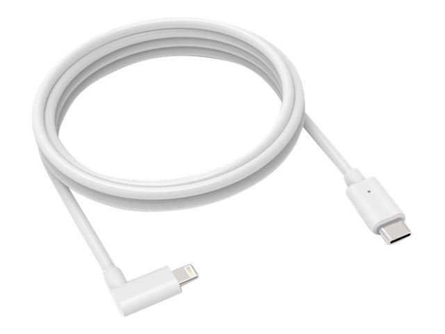 Compulocks 6FT USB-C Male to 90 Degree Lightning Charging Cable Right Angle - Lightning-Kabel - 24 pin USB-C mnnlich gerade zu Lightning mnnlich nach rechts abgewinkelt - 1.83 m - wei - fr Apple iPad/iPhone (Lightning)