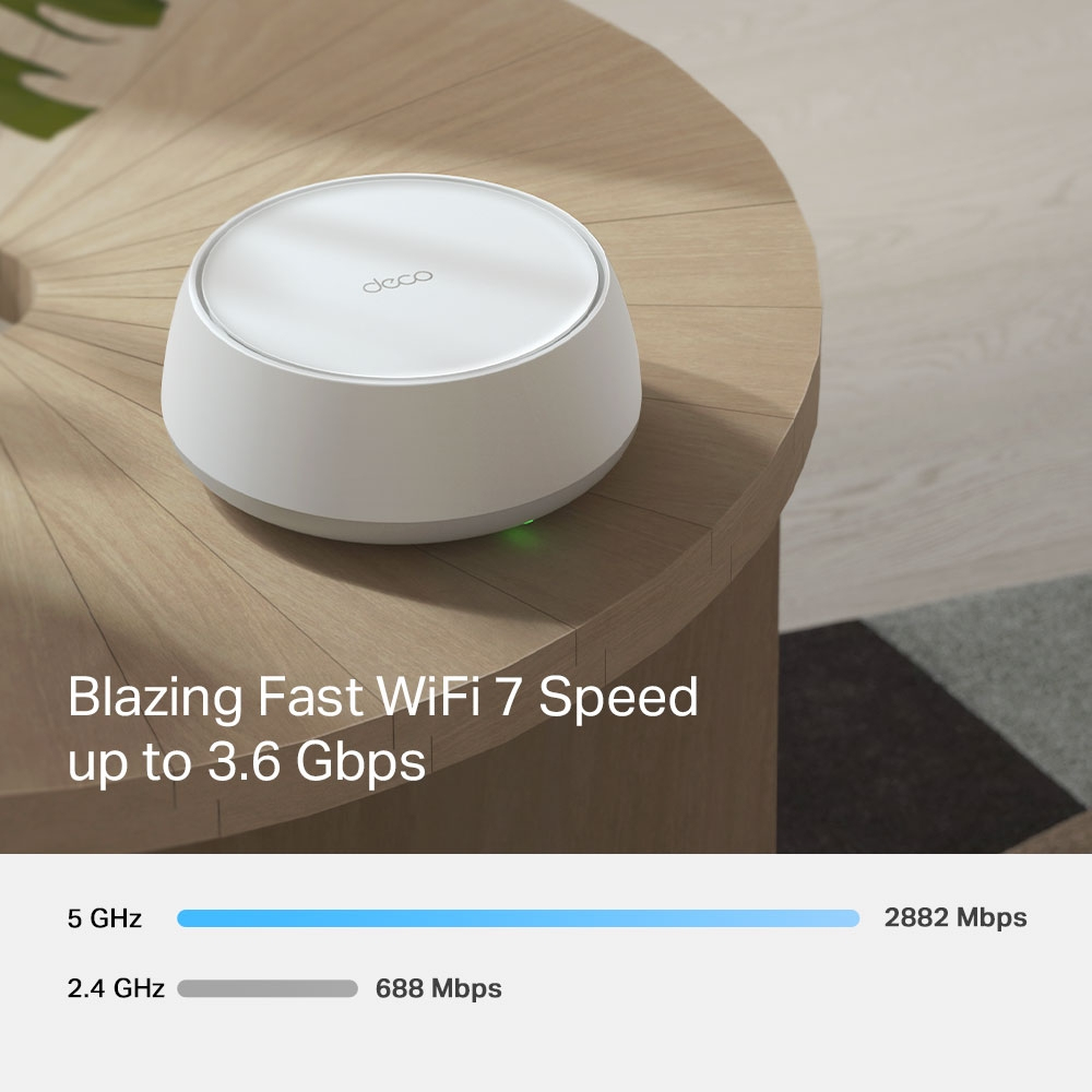TP-Link DECO BE25(1-PACK) sistema Wi-Fi Mesh (Wi-Fi en malla) Doble banda (2,4 GHz / 5 GHz) Wi-Fi 7 (802.11be) Blanco 2 Interno