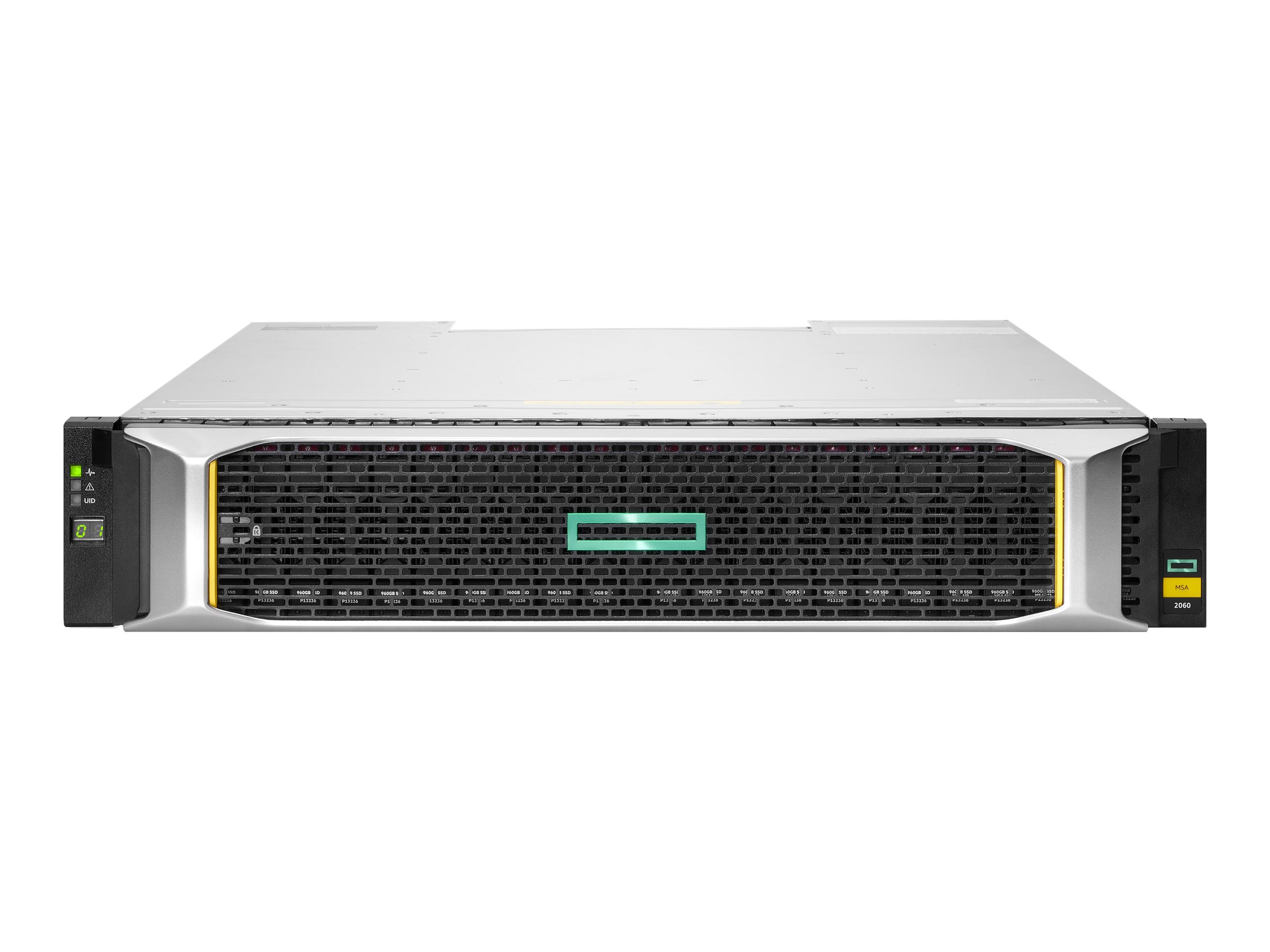 HPE MSA 2062 disk array 1.92 TB Rack (2U) Black, Silver