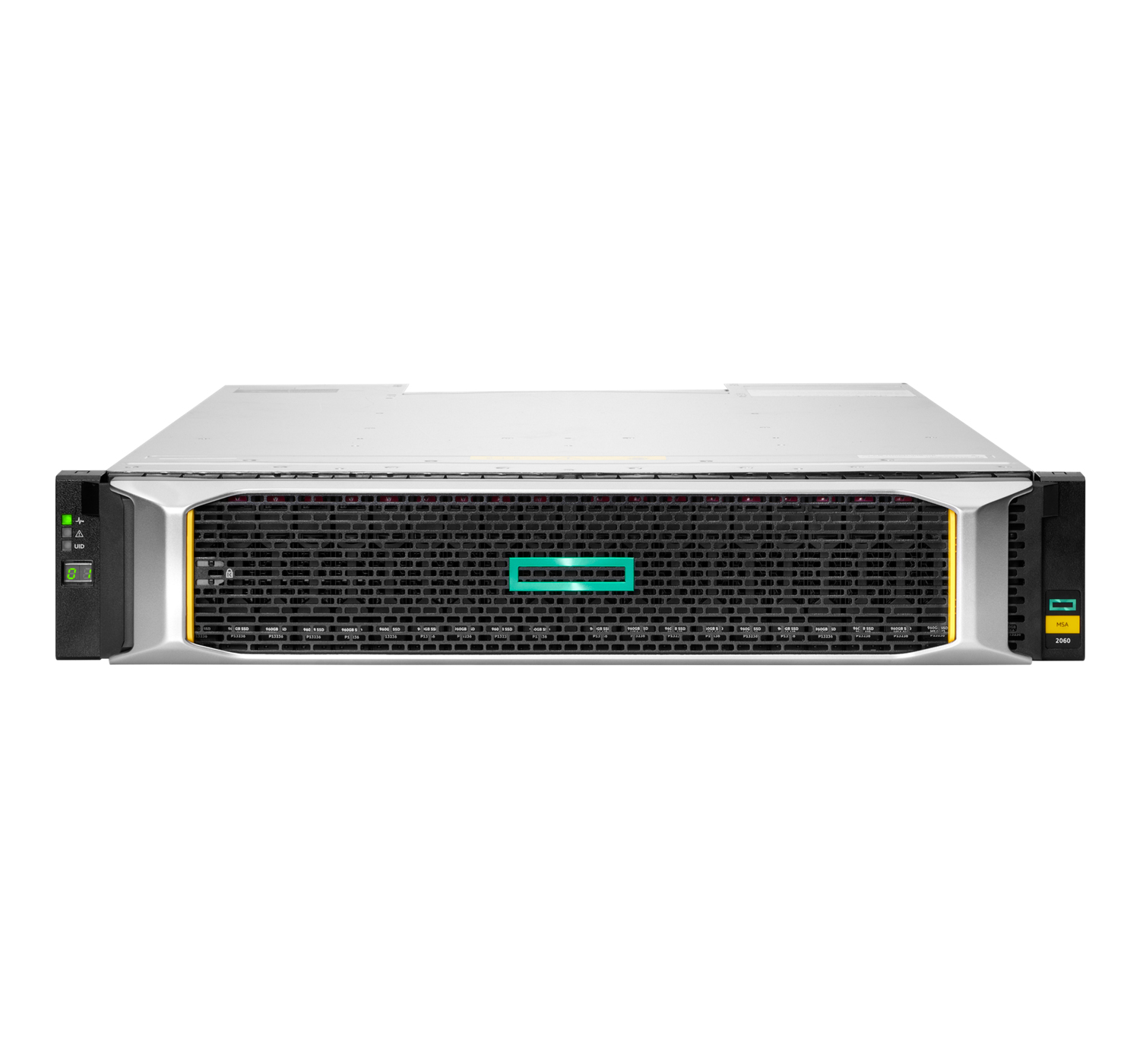 HPE MSA 2062 disk array 1.92 TB Rack (2U) Black, Silver