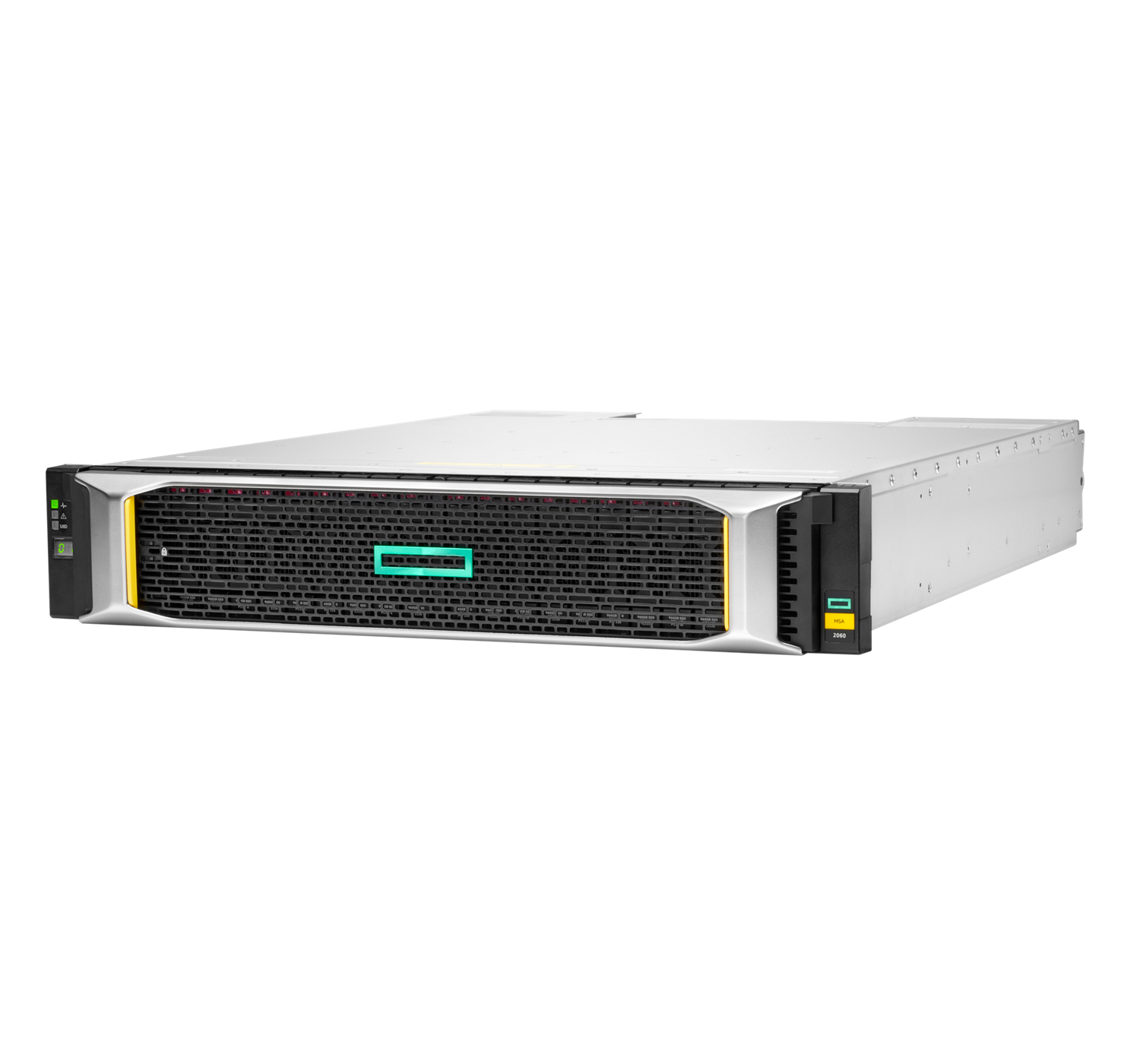 HPE MSA 2062 disk array 1.92 TB Rack (2U) Black, Silver