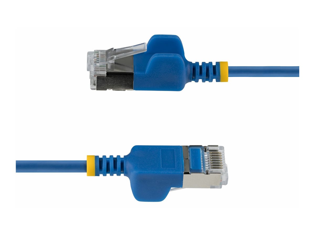 StarTech.com 3m Blue Ultra Slim Cat6A Ethernet Cable, Snagless, FTP, Pure Bare Copper Wire, 34AWG Slim RJ45 Network Patch Cord, Individually Tested