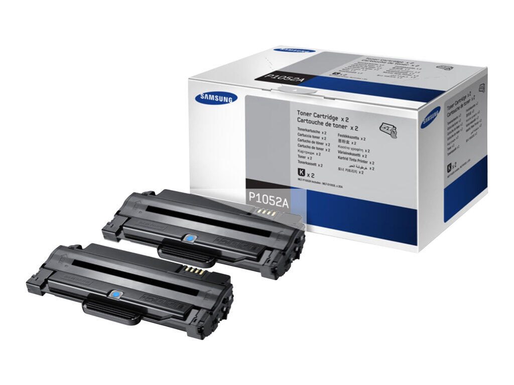 Samsung Paquete de 2 cartuchos de tner negro de MLT-P1052A de alta capacidad