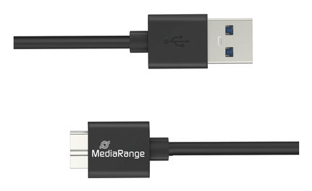 MediaRange MRCS240 c�ble USB USB 3.2 Gen 1 (3.1 Gen 1) 1,8 m USB A Micro-USB B Noir
