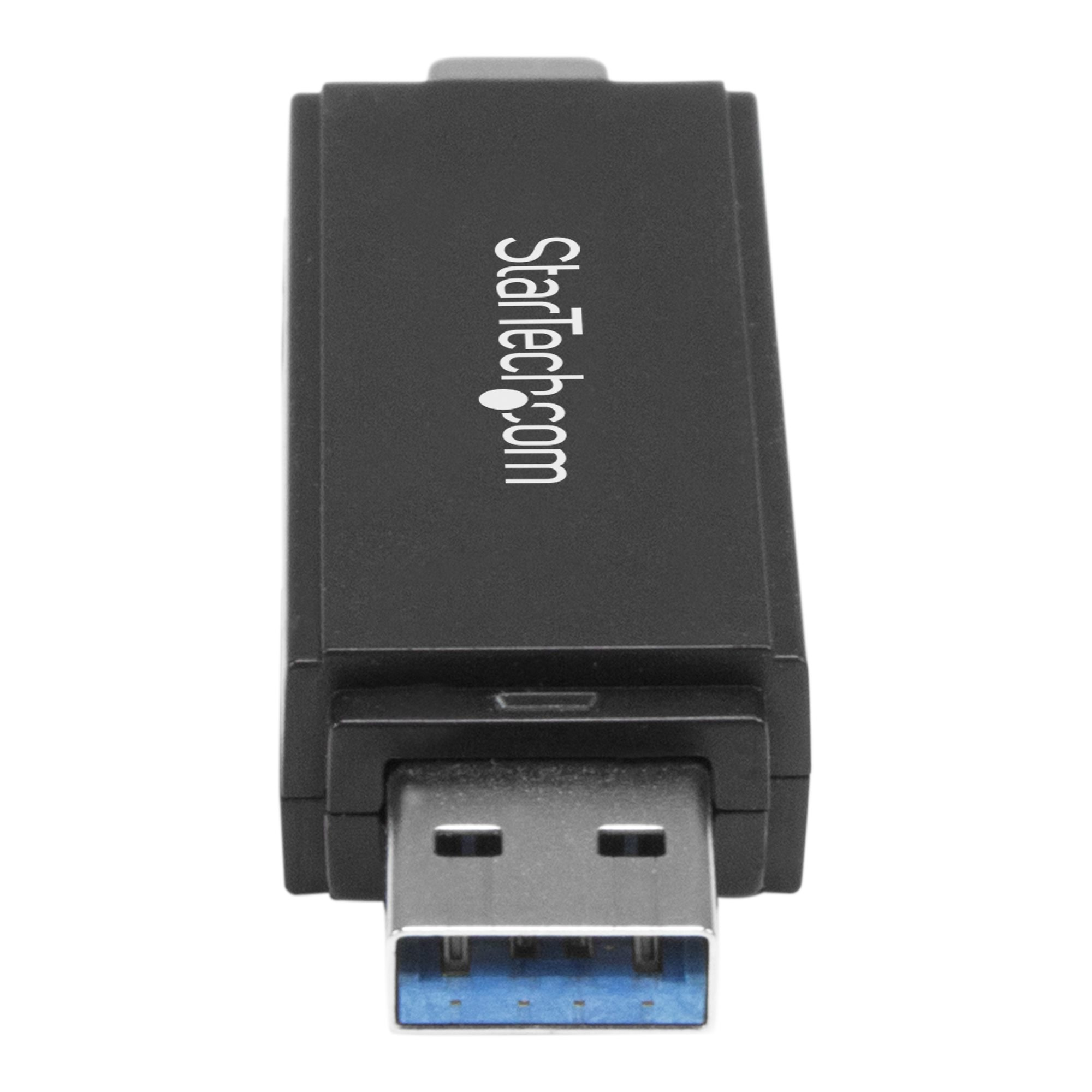 StarTech.com SDMSDRWU3AC  StarTech.com Lecteur de Carte Mémoire USB -  Lecteur de Carte SD USB 3.0 - Compact - 5Gbps - Lecteur de Carte USB -  Adaptateur USB MicroSD
