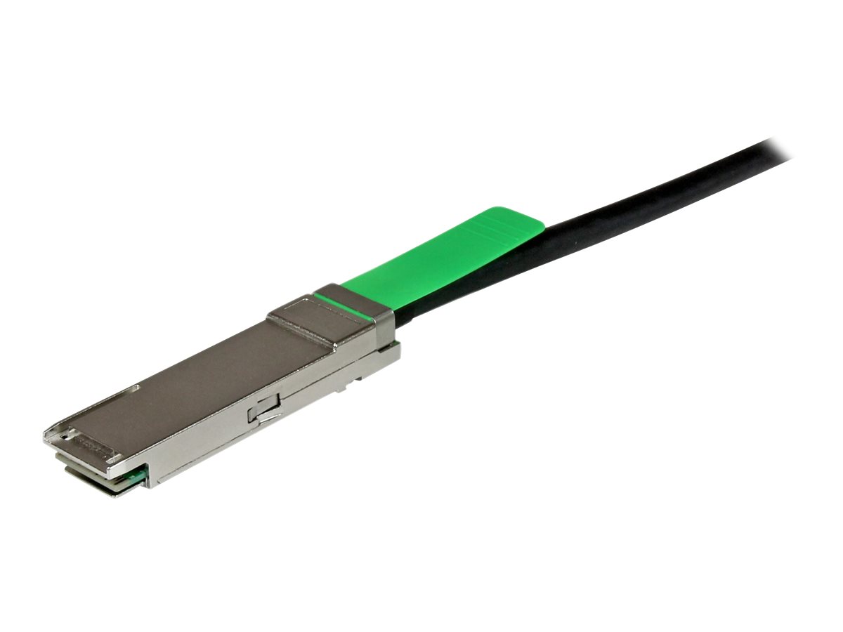 StarTech.com Cable de 2m Twinax Direct Attach QSFP+ a QSFP+ - 40G Compatible con MSA sin Codificar - DAC Cobre 40 GbE - M�dulo Pasivo de Bajo Poder 40 Gbps