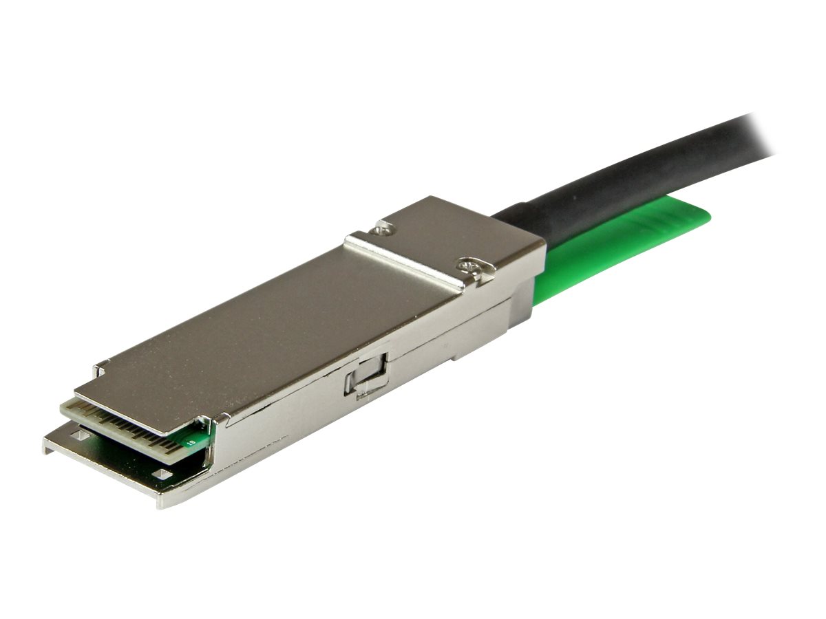StarTech.com Cable de 2m Twinax Direct Attach QSFP+ a QSFP+ - 40G Compatible con MSA sin Codificar - DAC Cobre 40 GbE - M�dulo Pasivo de Bajo Poder 40 Gbps