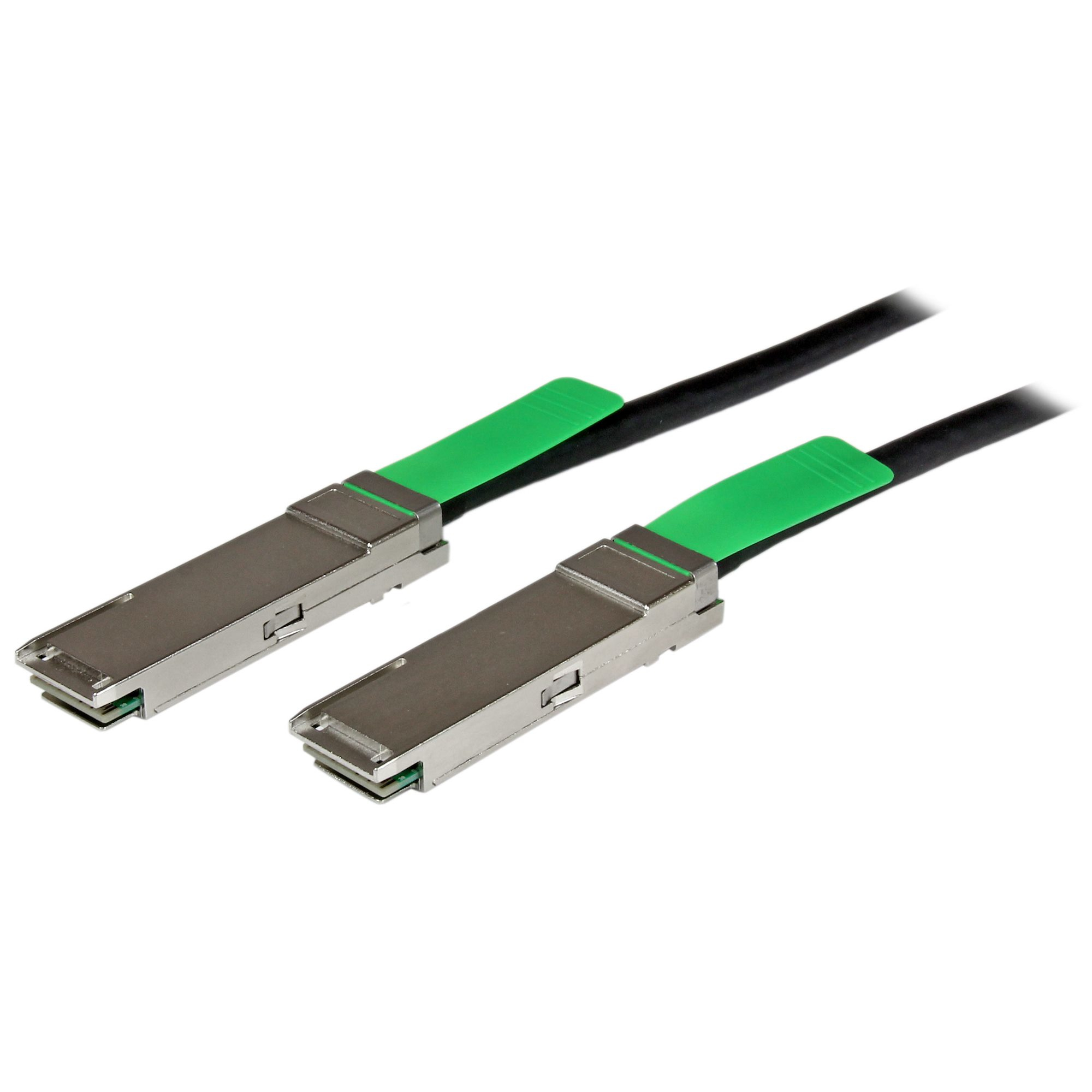 StarTech.com Cable de 2m Twinax Direct Attach QSFP+ a QSFP+ - 40G Compatible con MSA sin Codificar - DAC Cobre 40 GbE - M�dulo Pasivo de Bajo Poder 40 Gbps